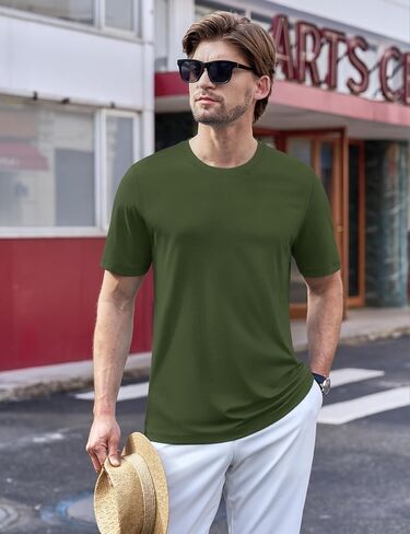 TACVASEN Men's T-Shirts Short Sleeve UPF50+ Mositure Wicking Shirts Lightweight Cooling Crew Neck Tshirt in Kuwait