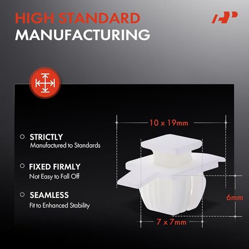 A-premium 20pcs قوس العجلة من النايلون المقنن مقاطع المقاطع المقربة المتوافقة مع Honda CR-V 2007-2018 ، Civic 2005-2012 ، Accord 2007-2016 ، Pilot 2016-2017 ، Element 2009-2011 & Acura TSX 2012-2014 in Saudi Arabia