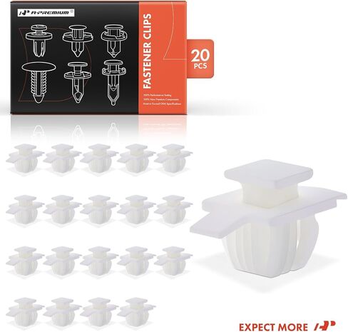 A-premium 20pcs قوس العجلة من النايلون المقنن مقاطع المقاطع المقربة المتوافقة مع Honda CR-V 2007-2018 ، Civic 2005-2012 ، Accord 2007-2016 ، Pilot 2016-2017 ، Element 2009-2011 & Acura TSX 2012-2014 in Saudi Arabia