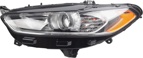 المصابيح الأمامية للهالوجين Dasbecan مع المصابيح المتوافقة مع Ford Fusion 2013-2016 Right Side Side Chrome Projector Assembly استبدال# FO2502304 in Saudi Arabia