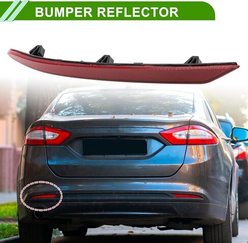 No.KS7Z13A565B العاكس المصد لـ Ford Fusion 2019 2020 Red Red Red Red Dress in Saudi Arabia