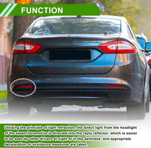 No.KS7Z13A565B العاكس المصد لـ Ford Fusion 2019 2020 Red Red Red Red Dress in Saudi Arabia