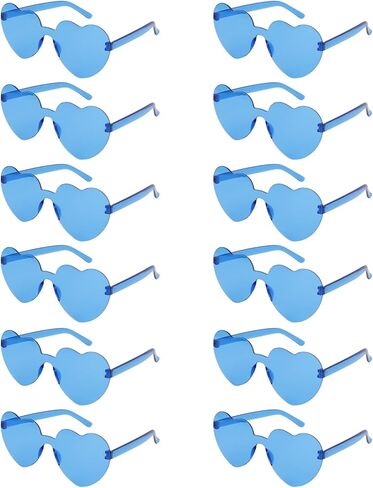 Heart Sunglasses 12/18/24 Pcs Heart Shaped Glasses for Women Cute Funny Party Glasses Party Favors Accessories in Kuwait
