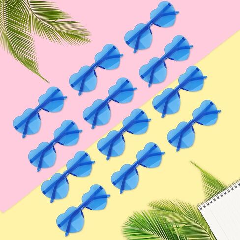 Heart Sunglasses 12/18/24 Pcs Heart Shaped Glasses for Women Cute Funny Party Glasses Party Favors Accessories in Kuwait