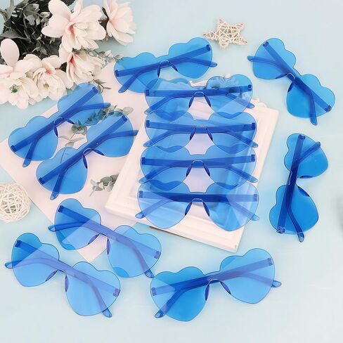 Heart Sunglasses 12/18/24 Pcs Heart Shaped Glasses for Women Cute Funny Party Glasses Party Favors Accessories in Kuwait