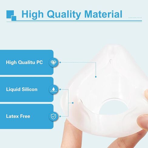 وسادة الاستبدال لـ Resmed Airfit N20 ، استبدال وسادة قناع الأنف ، ختم موثوق به مثالي ، 2 عبوات ، متوسطة in Kuwait