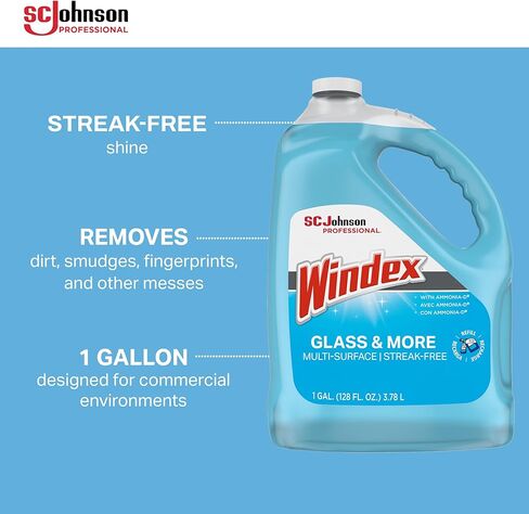 Windex® Glass & Multi-Surface Cleaner, 128 Oz Bottle, Case Of 4 in Kuwait