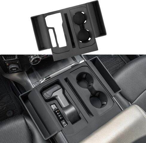 Gear Shift Side Storage Compatible with 2021-2025 Ford F150 Center Console Side Lower Storage Tray Gear Shifter Organizers 2PCS for 2024 F-150 Accessories in Kuwait