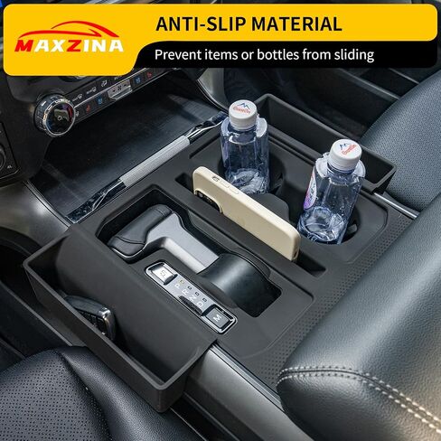 Gear Shift Side Storage Compatible with 2021-2025 Ford F150 Center Console Side Lower Storage Tray Gear Shifter Organizers 2PCS for 2024 F-150 Accessories in Kuwait