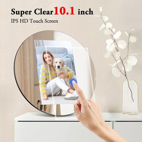 Digital Picture Frame WiFi Digital Photo Frame, IPS HD Display Touch Screen,16GB Storage, Slideshow, Wall Mountable, Auto-Rotate, Share Photos and Video via Uhale App in Kuwait