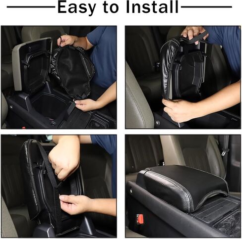 Center Console Armrest Cover Compatible with Land Rover Defender 90/110/130 2020-2023 Accessories, Comfortable Leather Armrest Box Pad Cushion Protector (B Style) in Saudi Arabia