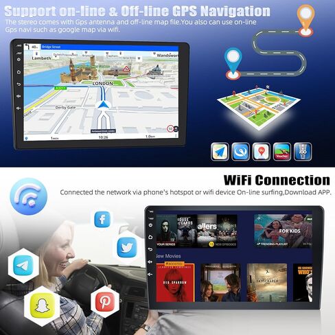 2+64G Android 13 Car Stereo for Lexus RX300 RX330 RX350 RX400H 2004-2009, 9" IPS Touchscreen in Dash GPS Radio with Mirror Link Navi WiFi Bluetooth FM RDS HiFi EQ SWC + Backup Camera in Kuwait