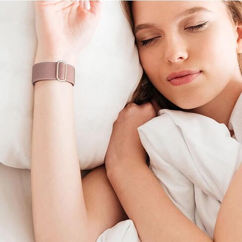 ViCRiOR 3 Pack Stretchy Nylon Solo Loop Watch Bands Compatible with Samsung Galaxy Fit 3, Elastic Braided Strap for Galaxy Fit 3 Band SM-R390 Women Men in Kuwait