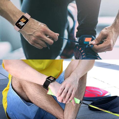 ViCRiOR 3 Pack Stretchy Nylon Solo Loop Watch Bands Compatible with Samsung Galaxy Fit 3, Elastic Braided Strap for Galaxy Fit 3 Band SM-R390 Women Men in Kuwait