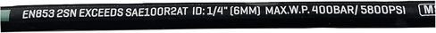 Haichy 26711-06-06-RW Hydraulic Hose Swivel Assembly 3/8" Hydraulic Hose with Female JIC X Female JIC, 60IN, 4785 psi, black-b in Saudi Arabia