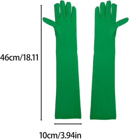 Morticia Witch Assume Associory Glases Green Gloves Green and Black Pracked Scriped Scheds Witch Cosplay Decorations in Kuwait