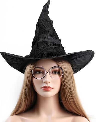 Morticia Witch Assume Associory Glases Green Gloves Green and Black Pracked Scriped Scheds Witch Cosplay Decorations in Kuwait