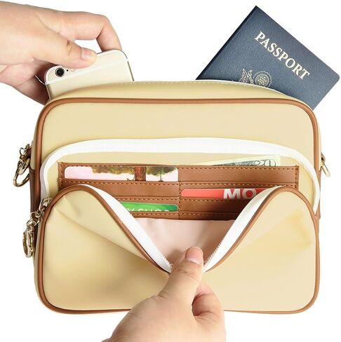 Arden Cove Full Anti-Theft Waterproof Cross-Body Bag with Slash-resistant Chain Strap w/Classic Hardware in Saudi Arabia