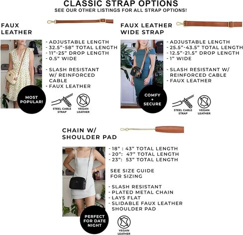 Arden Cove Full Anti-Theft Waterproof Cross-Body Bag with Slash-resistant Chain Strap w/Classic Hardware in Saudi Arabia