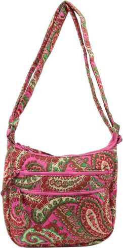 Vera Bradley Triple Zip Hipster Crossbody Bag in Cotton, Capri Pink in Saudi Arabia
