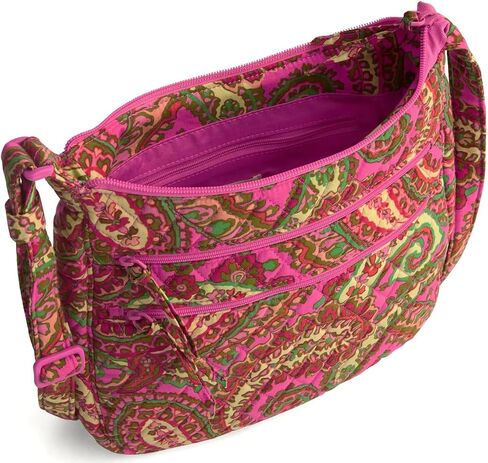 Vera Bradley Triple Zip Hipster Crossbody Bag in Cotton, Capri Pink in Saudi Arabia