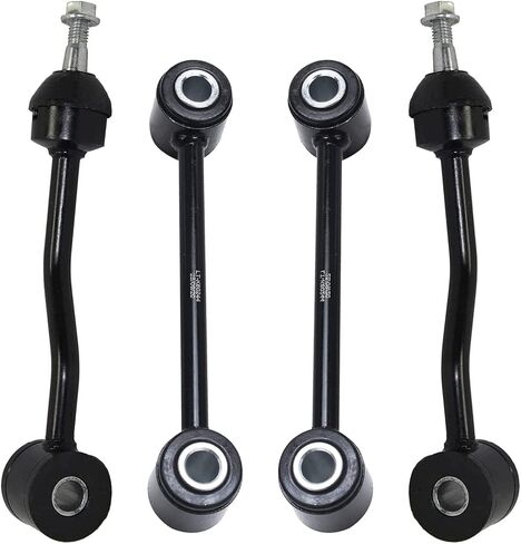 Detroit Axle - 4pc Sway Bars for 1997-2006 Jeep TJ Wrangler ، 4 Brid and الخلفي للتثبيت المتسابق Links 1998 1999 2000 2001 2002 2003 2004 2005 استبدال in Saudi Arabia