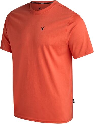 Spyder Mens T-Shirts - Soft Cotton Blend Jersey Crewneck Short Sleeve Shirts for Men, Casual Shirts for Workout & Daily Wear in Saudi Arabia