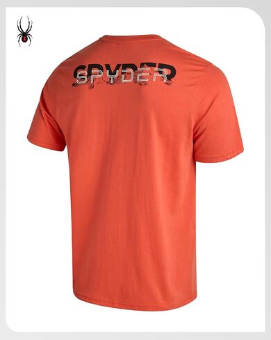 Spyder Mens T-Shirts - Soft Cotton Blend Jersey Crewneck Short Sleeve Shirts for Men, Casual Shirts for Workout & Daily Wear in Saudi Arabia