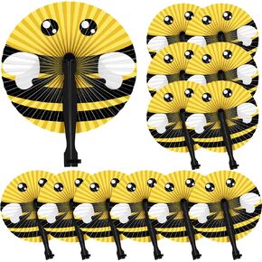 12 Pack Ladybug Themed Paper Hand Fans Decorative Folding Handheld Fans Ladybug Party Favors Supplies Decorations for Summer Holiday Birthday party Travel Camping Employee Gift DIY Crafts in Saudi Arabia