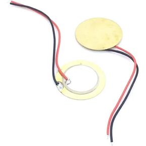 10Pcs Piezoelectric Piezo Ceramic Wafer Plate Dia 15mm for Buzzer Loudspeaker Sensor with Wire in Kuwait