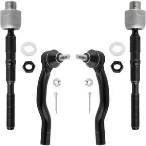 BOXI (Set of 4) Front Inner and Outer Tie Rod Ends fit for Ford Edge 2007 2008 2009 2010 2011 2012 2013 2014 / for Lincoln MKX 2007 2008 2009 2010 2011 2012 2013 2014 2015 / ES800473 ES800474 EV800576 in Saudi Arabia
