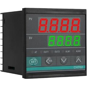 CH702 72*72mm Multy Input K E J PT100 0-10V 4-20mA Voltage PID Output SSR Relay AC 220V 24VDC 380VDC Temperature Controller(1Alarm Double Output,24V 4-20mA Input) in Saudi Arabia