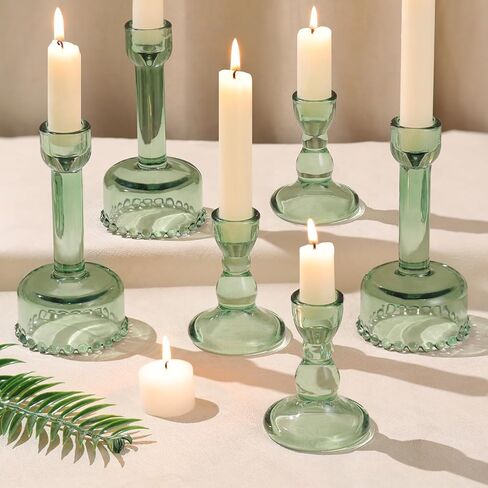 حاملي Circle Candlestick Bulk ، 6 PCS مجموعة شموع مزيج أزرق ، حاملي الشمعة الكريستال لحضور الزفاف ، مركزية الجدول ، الديكور المنزلي in Kuwait