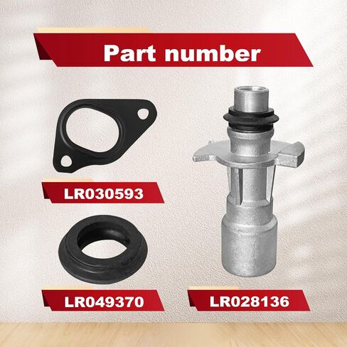موصل مدخل وموصل ومياه مبرد من الألومنيوم/ماء مطور - متوافق مع Land Rover Range Rover Sport LR4 ، Jaguar (3.0L V6/5.0L V8) - REPLACES LR028136 ، LR030593 ، LR049370 ، LR011997 ، C2Z1868 in Saudi Arabia