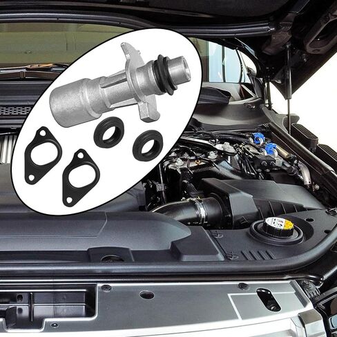 موصل مدخل وموصل ومياه مبرد من الألومنيوم/ماء مطور - متوافق مع Land Rover Range Rover Sport LR4 ، Jaguar (3.0L V6/5.0L V8) - REPLACES LR028136 ، LR030593 ، LR049370 ، LR011997 ، C2Z1868 in Saudi Arabia