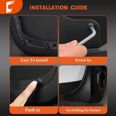 Upgraded Mud Flaps Fit for 2024 2025 Toyota Tacoma, No Drill/Tape Wheel and Tire Splash Guard, All Weather Protector Fenders Compatible with 2024 Toyota Tacoma Accessories, Set of 4 in Kuwait