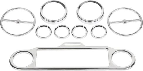 Chrome Stereo Accent Speedometer Gauge Bezel Inner Fairing Trim Kit for Harley Electra Glide,Street Glide and Trike models 1996-2013 in Saudi Arabia