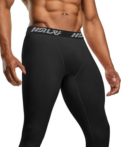 Holure 3 Pack Men's Compression Pants, Athletic Workout Running Leggings for Men, Sports Base Layer Thermal Tights in Kuwait