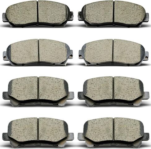 D1521 D1281 Front Rear Ceramic Brake Pads Set Fit For 2011 2012 2013 2014 2015 2016 2017 Honda Odyssey (8 pcs) in Saudi Arabia