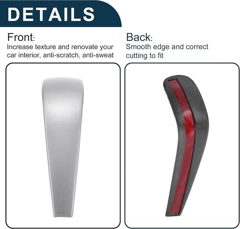 ABS Gear Shift Knob Button Cover for BMW 1 3 Series Z4 X1 E90 E92 E93 E87 2005-2012 Silver Tone in Saudi Arabia