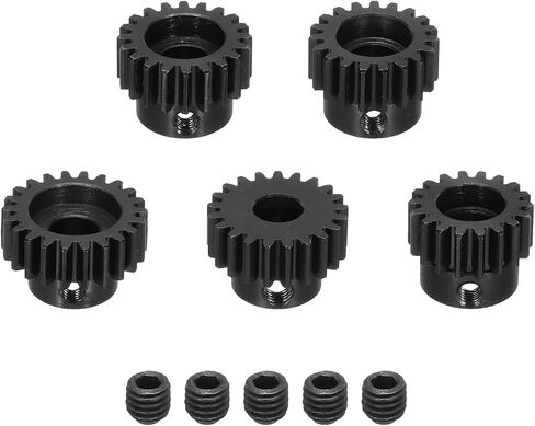 DMiotech M1 23T 24T 25T 26T 27T ترس محرك ترس صلب 8 مم لسيارة RC نحى استبدال محركات بدون فرش، تطبيقات RC مع 5 قطع براغي لطائرة RC قارب بدون طيار in Saudi Arabia