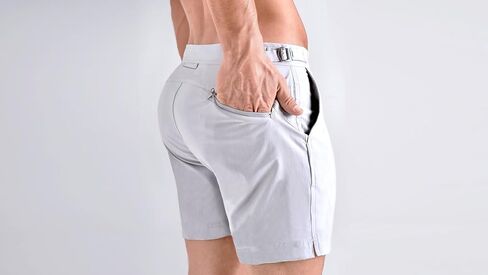 Rounderbum رجال ملابس السباحة | شورت الشاطئ | التكنولوجيا المبطنة | جاف سريع | بدلات الاستحمام | سراويل السباحة | الأحمر | كبير in Kuwait