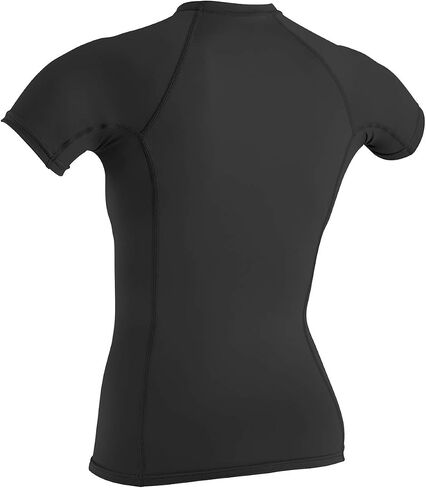 ملابس O'Neill Wetsuits النسائية الأساسية S/S Rash Guards، Seaglass، X-Small in Kuwait
