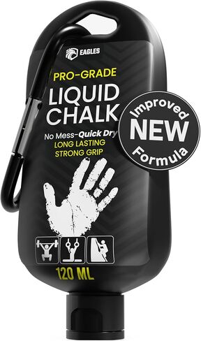 Pro Grade Liquid Chalk (60 ML) Mess-Free Chalk for Weightlifting, Gymnastics Rock Climbing, Dancing, Pole Grip - Sports & Workout Chalk - Sweat-Resistant Long Lasting for Stronger Grip Gym Accessories in Kuwait