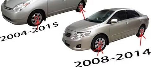 4PCS Wheel Hub Cap 42603-02220, Replace Auto Center Cover for Yaris Corolla Prius 57mm (Chrome) in Saudi Arabia