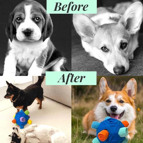 Christmas Squeaky Dog Toys with Crinkle, Xmas Interactive Plush Dog Chew Toys, Dog Enrichment Toys to Keep Them Busy, Dog Toy for Small Medium Large Dogs - Xmas Bear in Kuwait