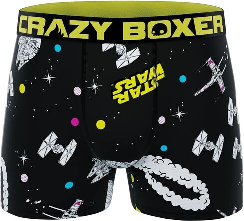 CRAZYBOXER Men's Underwear Star Wars Lightweight Stretch Boxer Brief Breathable (3 PACK) in Saudi Arabia