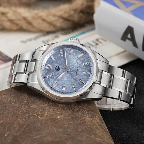 attrevives WD0003 الأصلي تصميم Aventurine Men Watch VH31 Sweep Second Quartz Watch 36mm الياقوت الكريستال الفاخر Wristwatch 100m مقاوم للماء in Kuwait