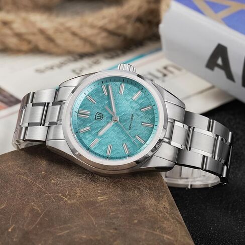 attrevives WD0003 الأصلي تصميم Aventurine Men Watch VH31 Sweep Second Quartz Watch 36mm الياقوت الكريستال الفاخر Wristwatch 100m مقاوم للماء in Kuwait