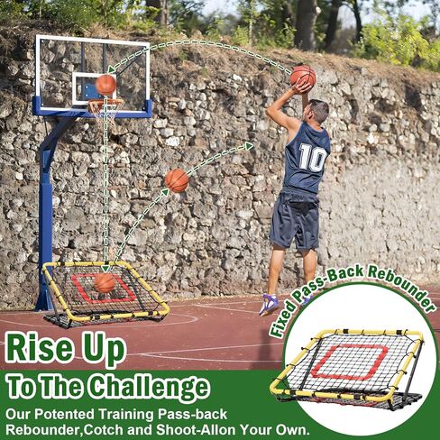 Baseball and Softball Rebounder Net,Baseball Rebounder,Volleyball Rebounder,Pitch Back Net,Multi-Sport Training Rebound Screen,with Pitching Target,Easy Adjustable Angles in Kuwait